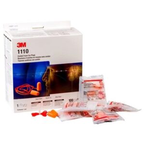 3M™ 1110 Тапи за уши с шнур - кутия 100 чифта