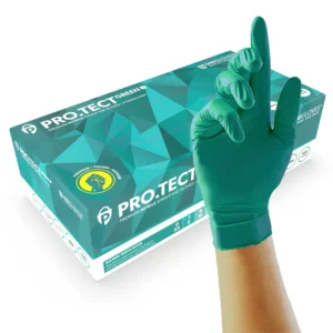 Ръкавици зелени нитрилни Unigloves Pro.Tect Green HD 100бр