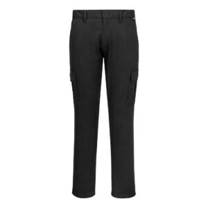 S231 - Slim fit Combat Еластичен Панталон Черен